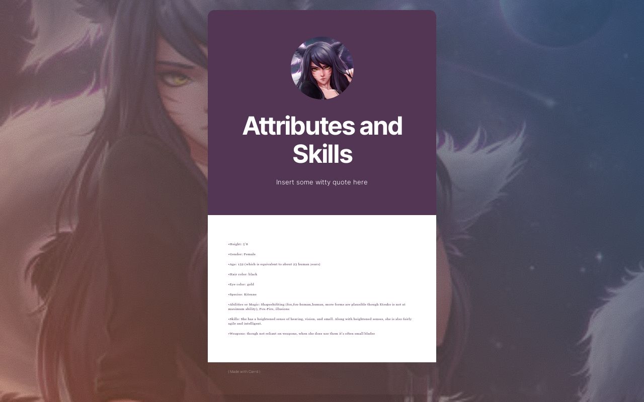 Carrd profile picture for @attributes